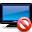 Tv, delete SteelBlue icon