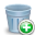 Add, trashcan LightSlateGray icon