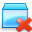 Blue, cube, delete LightSkyBlue icon
