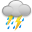 thunder, Storms Goldenrod icon