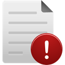 warning, File Gainsboro icon