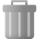 Trash, Can Gray icon