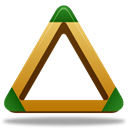 triangle, sport Black icon