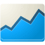 graph, line, Lb DodgerBlue icon