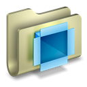 dropbox, Folder Black icon