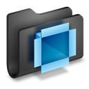 Folder, dropbox DarkSlateGray icon