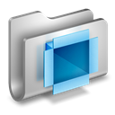 Folder, dropbox Black icon
