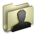 user, Folder Black icon