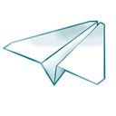 Paperplane Black icon