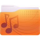 Folder, sound Chocolate icon