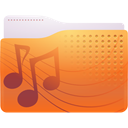 sound, Folder Chocolate icon