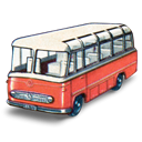 coach, Bus, mercedes Black icon