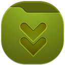 Downloads, Folder OliveDrab icon