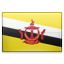 Brunei, qq Black icon