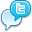 Comments, twitter Black icon