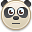panda, Face, Emotion DarkSlateGray icon