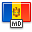moldova, flag OrangeRed icon
