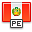 flag, Peru OrangeRed icon