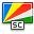 flag, Seychelles OrangeRed icon