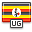 flag, Uganda DarkSlateGray icon