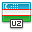 Uzbekistan, flag Black icon