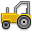 tractor Black icon