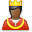 king, user Black icon
