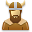 user, viking Black icon