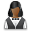 user, Female, waiter DarkSlateGray icon