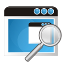 zoom, search, Application SteelBlue icon