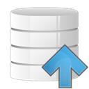 Up, Arrow, Database WhiteSmoke icon