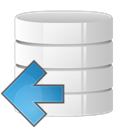 Database, Arrow, Left WhiteSmoke icon