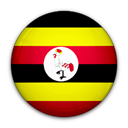 of, Uganda, flag Black icon