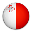 of, Malta, flag Red icon