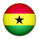 of, flag, Ghana Black icon