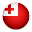 Tonga, flag, of Black icon