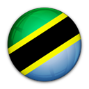 Tanzania, flag, of Black icon