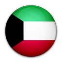 Kuwait, flag, of Black icon
