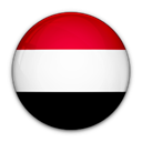 Yemen, flag, of Black icon