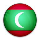 Maldives, of, flag Black icon