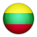 of, flag, Lithuania Black icon