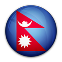 Nepal, of, flag Black icon