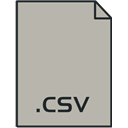 Csv DarkGray icon