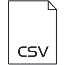 Csv Black icon