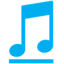 Library, music DeepSkyBlue icon