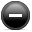 Minus, remove, round Black icon