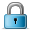 secure, locked Black icon