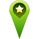 start, pin, location, star, Favorite OliveDrab icon