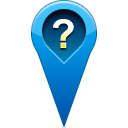 pin, location, question Teal icon
