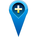 Add, pin, location Teal icon